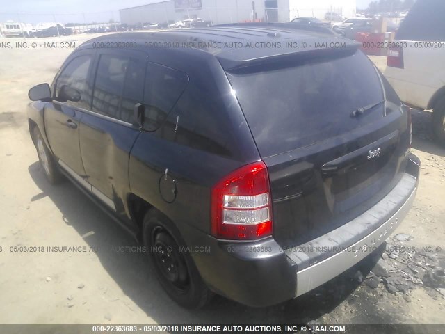 1J8FT57W67D124178 - 2007 JEEP COMPASS LIMITED BLACK photo 3