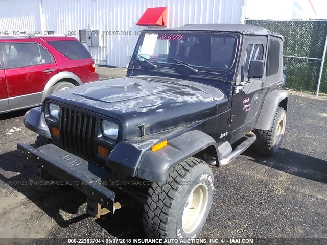 1J4FY19P2SP310163 - 1995 JEEP WRANGLER / YJ S/RIO GRANDE BLACK photo 2