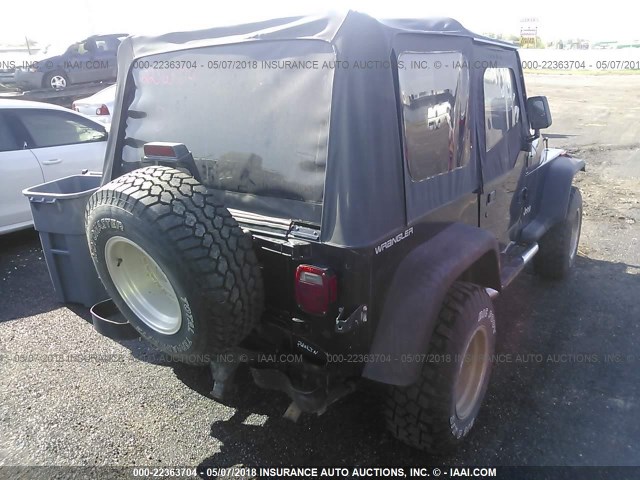 1J4FY19P2SP310163 - 1995 JEEP WRANGLER / YJ S/RIO GRANDE BLACK photo 4