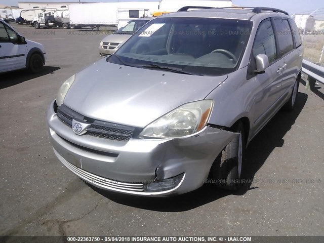 5TDZA22C95S359665 - 2005 TOYOTA SIENNA XLE/XLE LIMITED GRAY photo 2