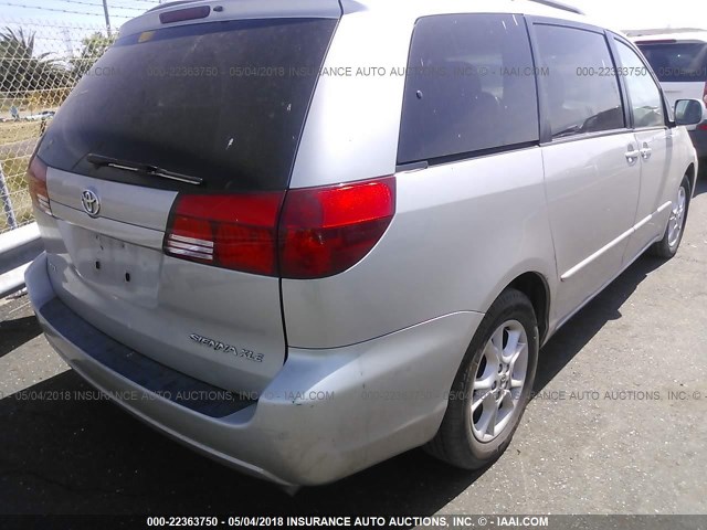 5TDZA22C95S359665 - 2005 TOYOTA SIENNA XLE/XLE LIMITED GRAY photo 4