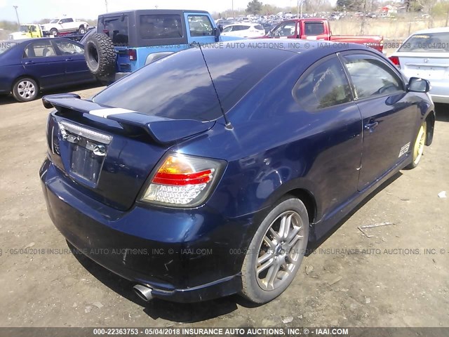 JTKDE177850060281 - 2005 TOYOTA SCION TC 蓝色 照片 4