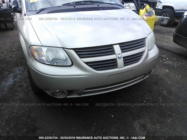 2D4GP44L16R630424 - 2006 DODGE GRAND CARAVAN SXT GOLD photo 6