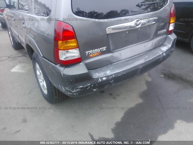 4F2CZ96154KM32780 - 2004 MAZDA TRIBUTE ES ნაცრისფერი ფოტო 6