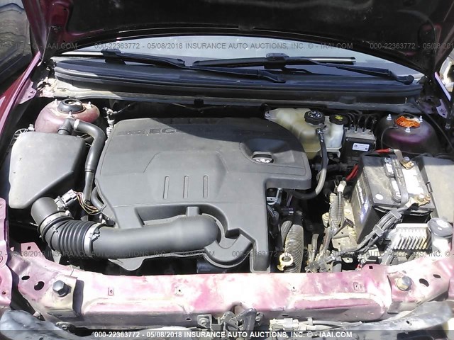 1G1ZE5E10BF192522 - 2011 CHEVROLET MALIBU LTZ 栗色 照片 10