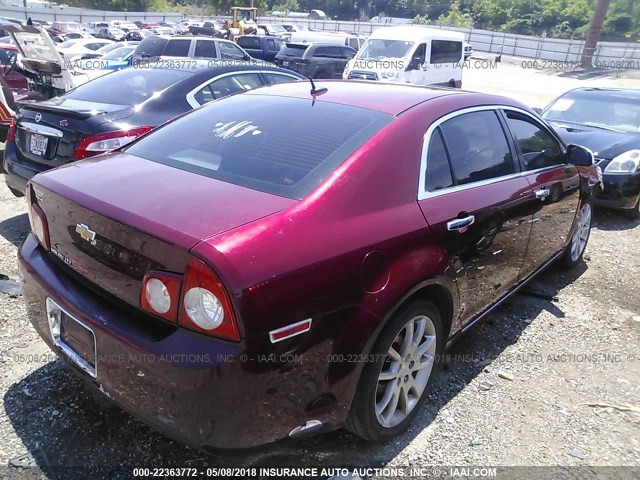 1G1ZE5E10BF192522 - 2011 CHEVROLET MALIBU LTZ 栗色 照片 4