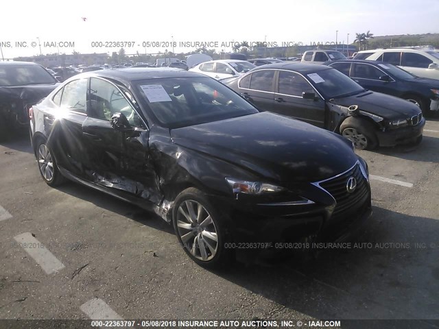 JTHBA1D24G5008279 - 2016 LEXUS IS 200T BLACK photo 1