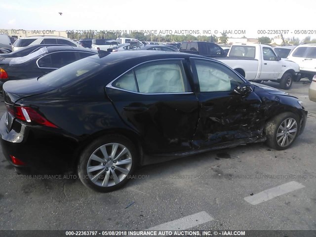 JTHBA1D24G5008279 - 2016 LEXUS IS 200T BLACK photo 6