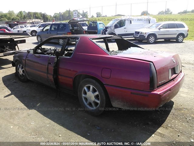 1G6ET1290YB705401 - 2000 CADILLAC ELDORADO TOURING MAROON photo 3