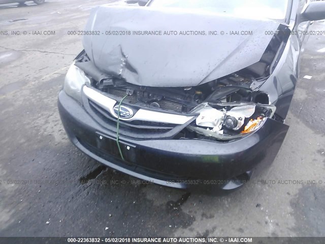 JF1GH6A68BH818745 - 2011 SUBARU IMPREZA 2.5I GRAY photo 6