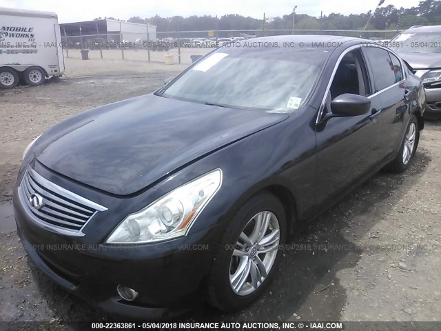 JN1CV6AP4CM626907 - 2012 INFINITI G37 SPORT BLACK photo 2