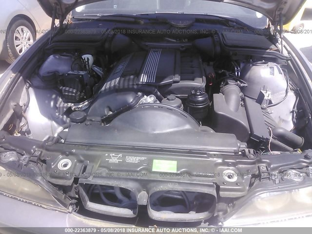 WBADM6348YGU24629 - 2000 BMW 528 I AUTOMATIC GRAY photo 10