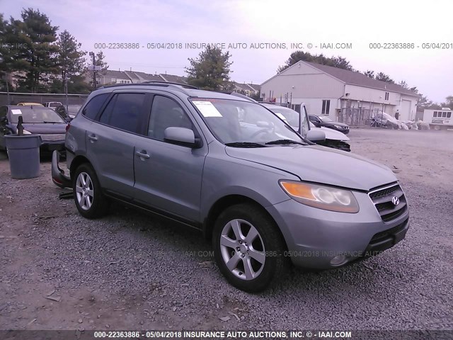 5NMSH13E27H074562 - 2007 HYUNDAI SANTA FE SE/LIMITED Light Blue photo 1