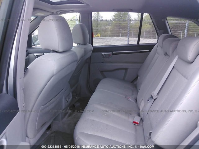 5NMSH13E27H074562 - 2007 HYUNDAI SANTA FE SE/LIMITED Light Blue photo 8