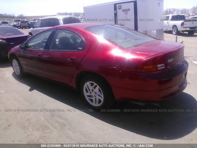 2B3HD46R91H612815 - 2001 DODGE INTREPID SE RED photo 3