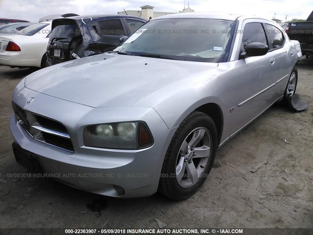 2B3KA33V59H532532 - 2009 DODGE CHARGER SXT SILVER photo 2