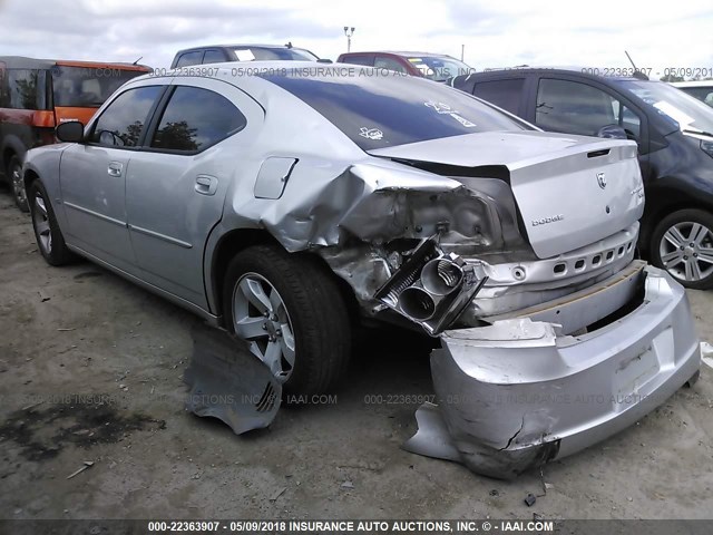 2B3KA33V59H532532 - 2009 DODGE CHARGER SXT SILVER photo 3