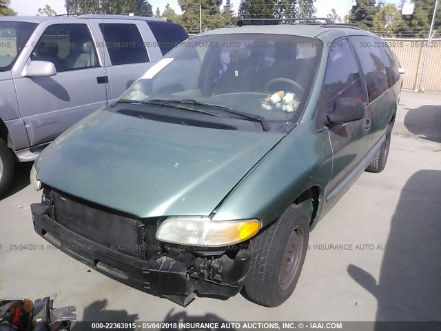 2P4FP25B5XR152573 - 1999 PLYMOUTH VOYAGER GREEN photo 2
