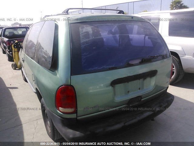 2P4FP25B5XR152573 - 1999 PLYMOUTH VOYAGER GREEN photo 3