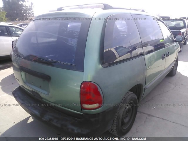 2P4FP25B5XR152573 - 1999 PLYMOUTH VOYAGER GREEN photo 4