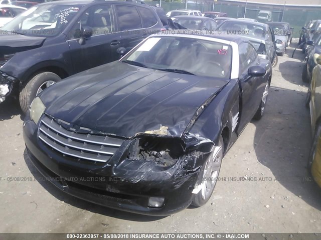 1C3AN69L14X018143 - 2004 CHRYSLER CROSSFIRE LIMITED BLACK photo 6