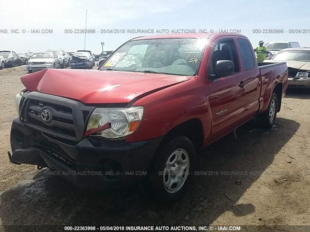 5TETX22NX9Z647497 - 2009 TOYOTA TACOMA ACCESS CAB Rot Foto 2