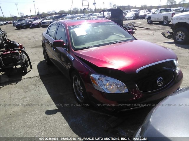 1G4HE57Y26U137435 - 2006 BUICK LUCERNE CXS RED photo 1