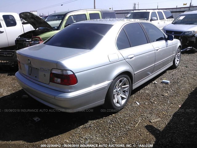 WBADT43493G028693 - 2003 BMW 525 I AUTOMATIC SILVER photo 4