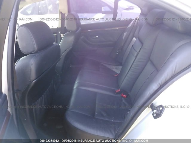 WBADT43493G028693 - 2003 BMW 525 I AUTOMATIC SILVER photo 8