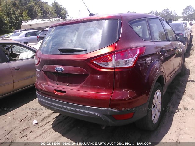 1FMCU0F79GUA34376 - 2016 FORD ESCAPE S RED photo 4