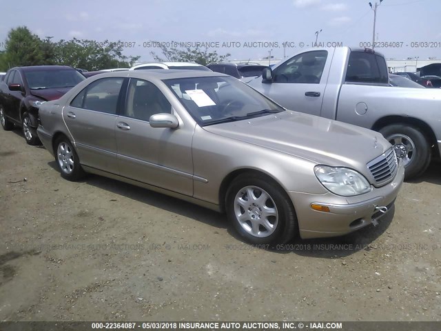 WDBNG75J32A225522 - 2002 MERCEDES-BENZ S 500 GOLD photo 1