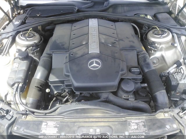 WDBNG75J32A225522 - 2002 MERCEDES-BENZ S 500 GOLD photo 10