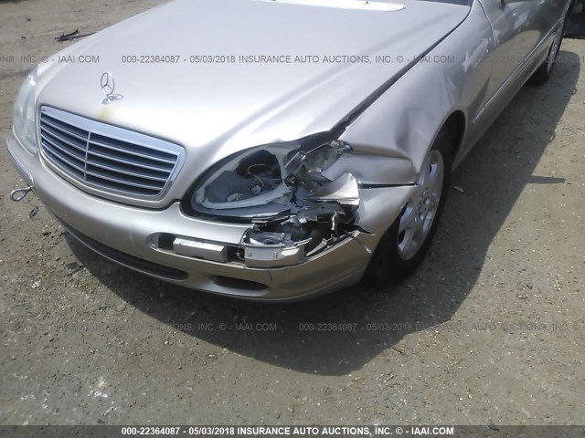 WDBNG75J32A225522 - 2002 MERCEDES-BENZ S 500 GOLD photo 6