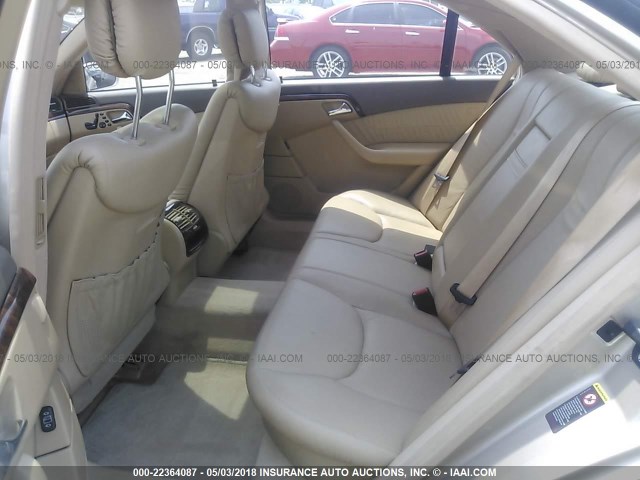 WDBNG75J32A225522 - 2002 MERCEDES-BENZ S 500 GOLD photo 8