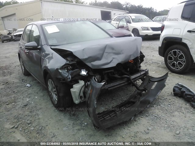 WVWDB7AJXCW114911 - 2012 VOLKSWAGEN GOLF GRAY photo 1