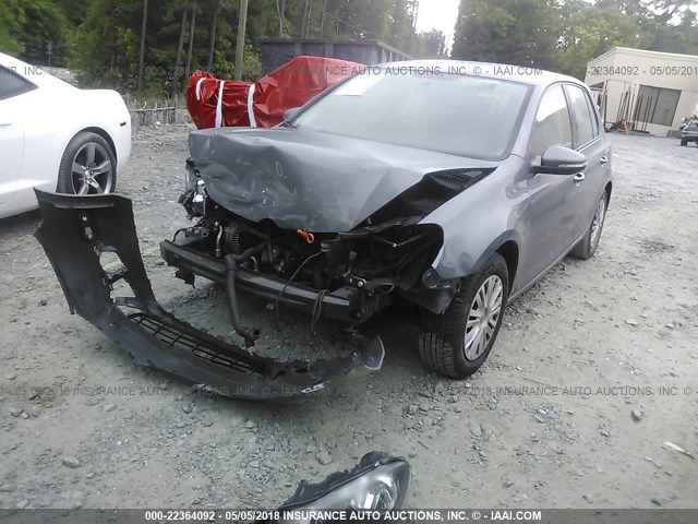 WVWDB7AJXCW114911 - 2012 VOLKSWAGEN GOLF GRAY photo 2