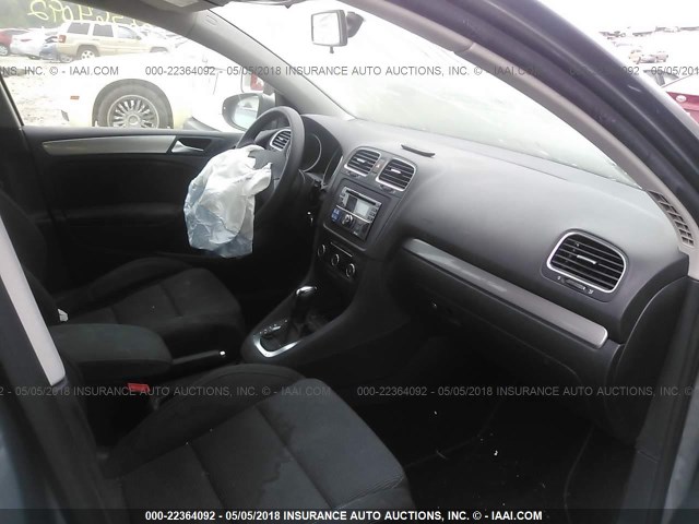 WVWDB7AJXCW114911 - 2012 VOLKSWAGEN GOLF GRAY photo 5