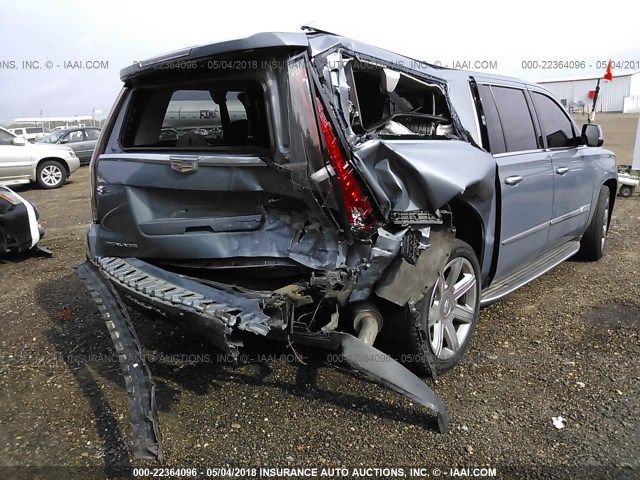 1GYS3HKJ1GR128168 - 2016 CADILLAC ESCALADE ESV LUXURY BLUE photo 6