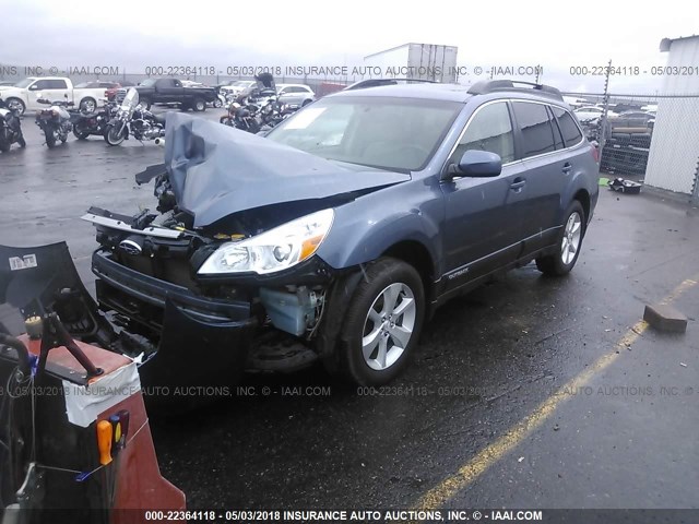 4S4BRBPC5D3232331 - 2013 SUBARU OUTBACK 2.5I LIMITED BLUE photo 2