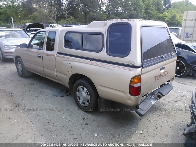 4TAVL52N3TZ209098 - 1996 TOYOTA TACOMA XTRACAB GOLD photo 3