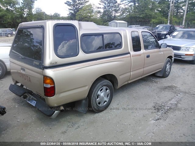 4TAVL52N3TZ209098 - 1996 TOYOTA TACOMA XTRACAB GOLD photo 4