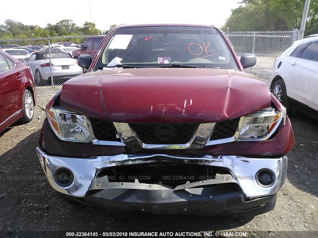 1N6AD07U28C422568 - 2008 NISSAN FRONTIER CREW CAB LE/SE/OFF ROAD RED photo 6