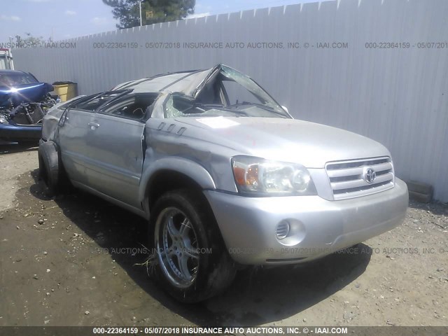 JTEDP21A040016524 - 2004 TOYOTA HIGHLANDER LIMITED SILVER photo 1