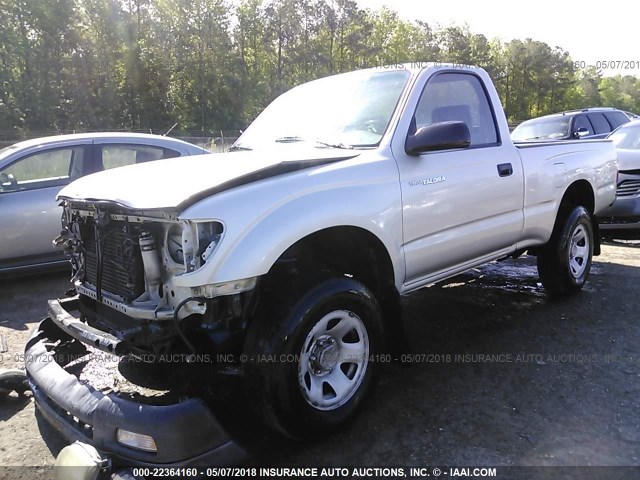 5TENM92N51Z739406 - 2001 TOYOTA TACOMA PRERUNNER SILVER photo 2