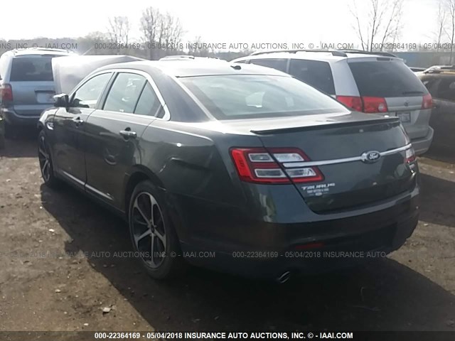 1FAHP2E87FG132980 - 2015 FORD TAURUS SEL GRAY photo 3