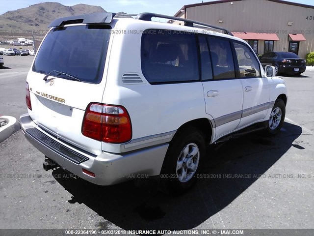 JT3HT05J8X0048419 - 1999 TOYOTA LAND CRUISER  WHITE photo 4