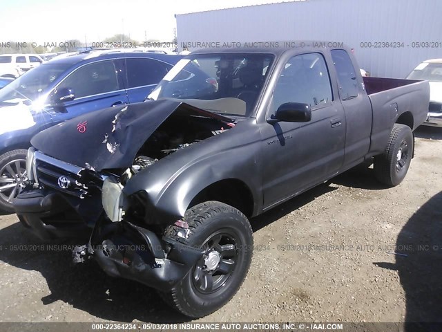 4TASN92N4XZ490757 - 1999 TOYOTA TACOMA XTRACAB PRERUNNER შავი ფოტო 2