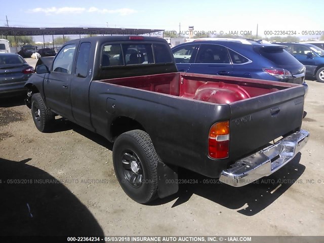 4TASN92N4XZ490757 - 1999 TOYOTA TACOMA XTRACAB PRERUNNER BLACK photo 3