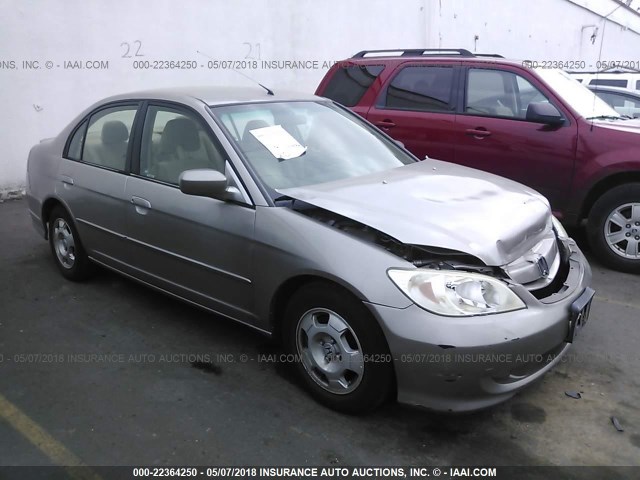 JHMES95694S015316 - 2004 HONDA CIVIC HYBRID SILVER photo 1