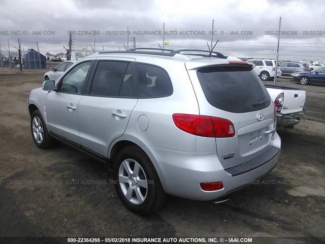 5NMSH73E17H100006 - 2007 HYUNDAI SANTA FE SE/LIMITED SILVER photo 3